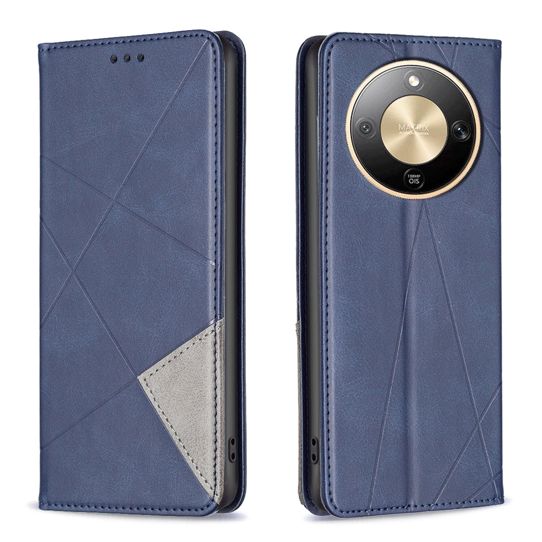 Honor Magic8 Lite 5G / X9d 5G / X70 5G Wallet-Handyhülle – Kratzfest, aus Leder, mit Ständer & bedruckten Kartenfächern