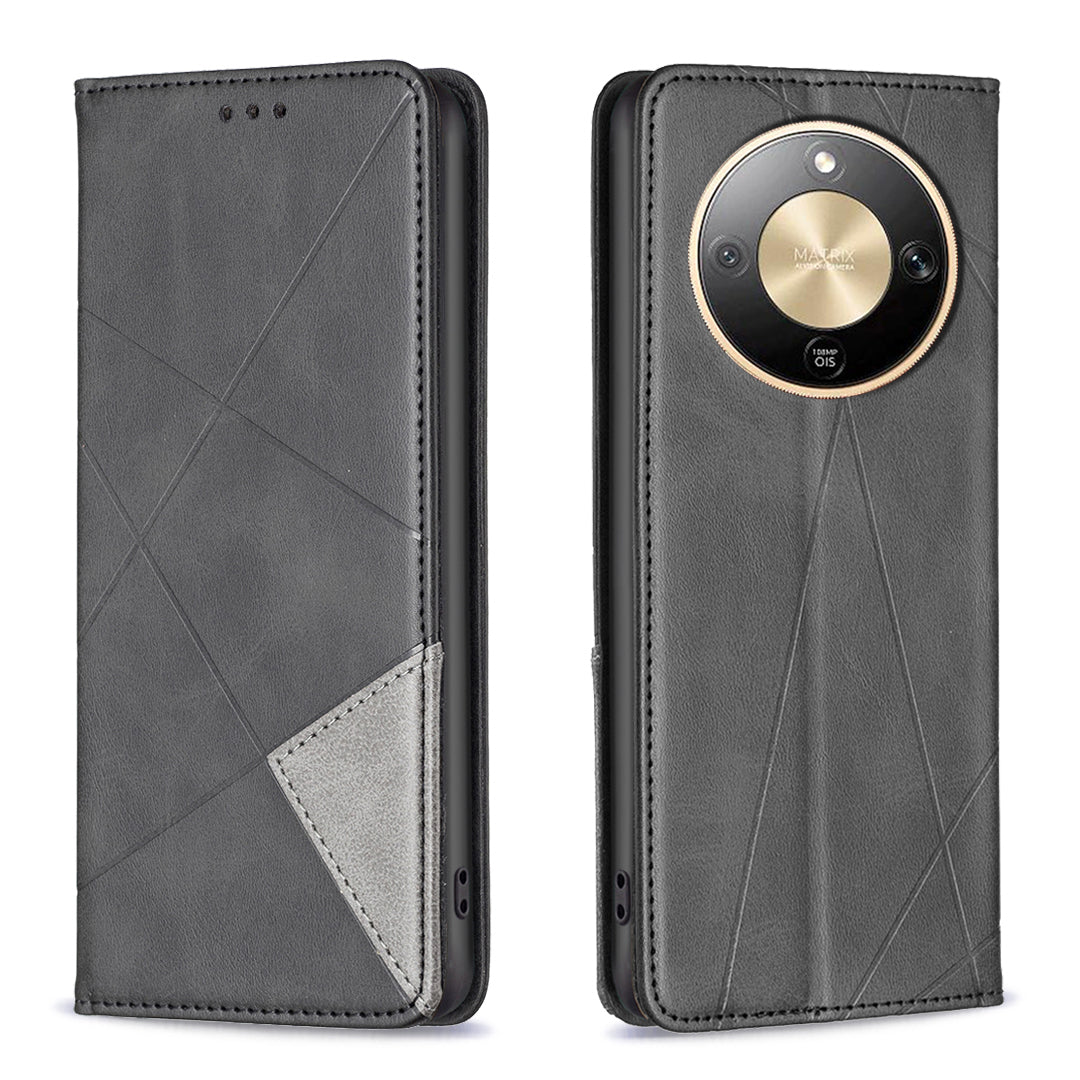 Honor Magic8 Lite 5G / X9d 5G / X70 5G Wallet-Handyhülle – Kratzfest, aus Leder, mit Ständer & bedruckten Kartenfächern