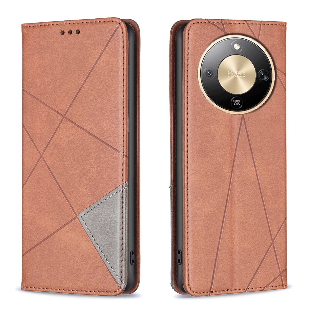 Honor Magic8 Lite 5G / X9d 5G / X70 5G Wallet-Handyhülle – Kratzfest, aus Leder, mit Ständer & bedruckten Kartenfächern