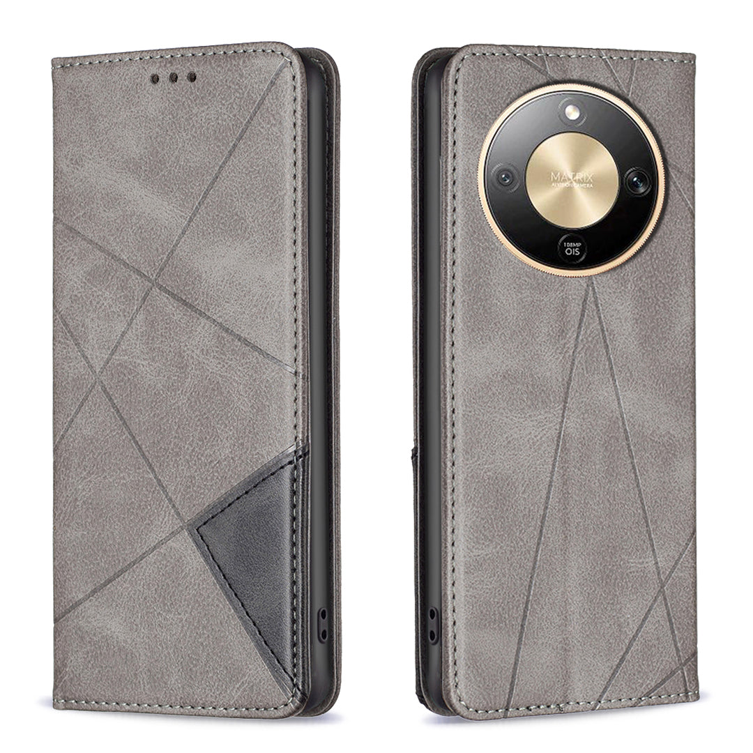 Honor Magic8 Lite 5G / X9d 5G / X70 5G Wallet-Handyhülle – Kratzfest, aus Leder, mit Ständer & bedruckten Kartenfächern
