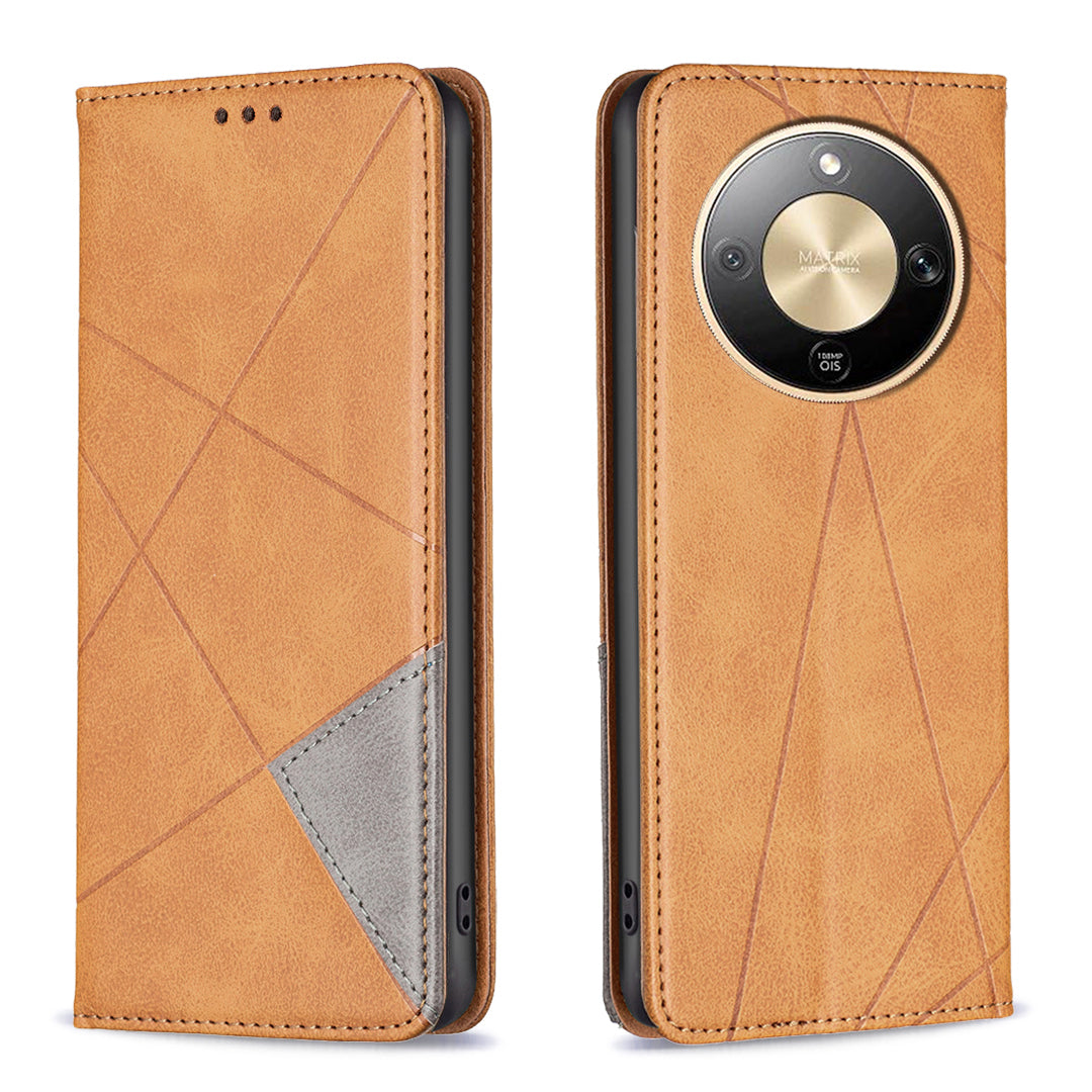 Honor Magic8 Lite 5G / X9d 5G / X70 5G Wallet-Handyhülle – Kratzfest, aus Leder, mit Ständer & bedruckten Kartenfächern
