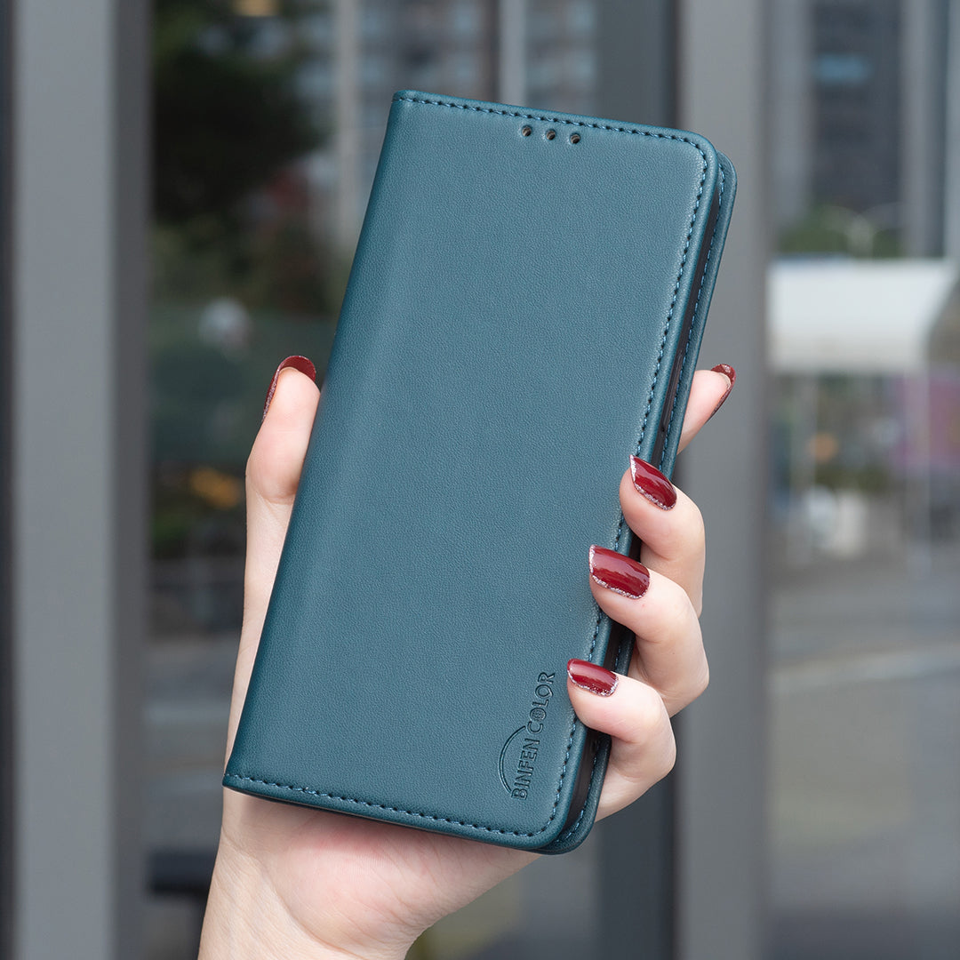 BINFEN COLOR For Samsung Galaxy S26 Leather Case  BF18 Phone Stand Cover with Card Slots