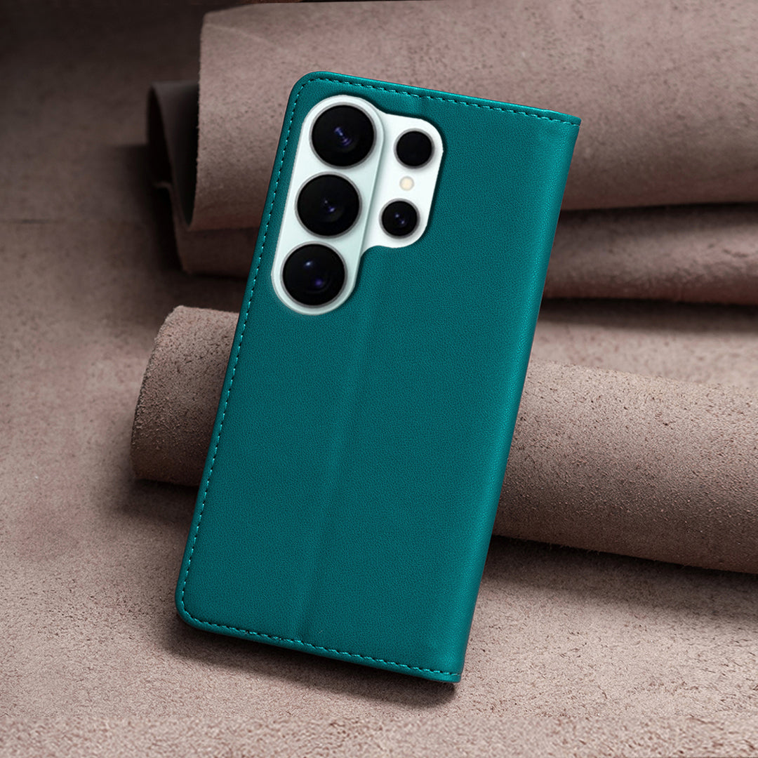 BINFEN COLOR For Samsung Galaxy S26 Ultra Leather Case  BF18 Phone Stand Cover with Card Slots