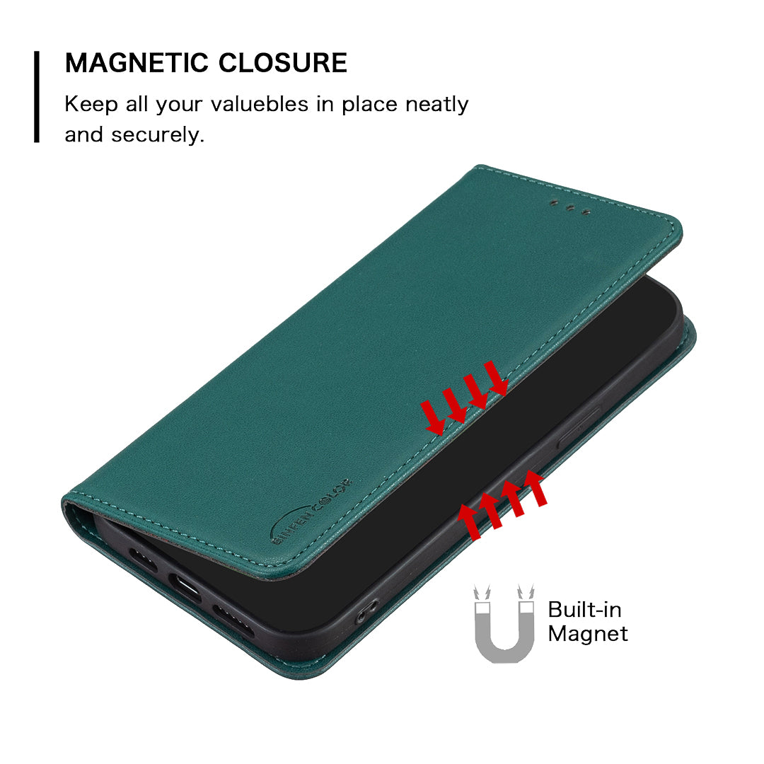 BINFEN COLOR For Samsung Galaxy S26 Ultra Leather Case  BF18 Phone Stand Cover with Card Slots