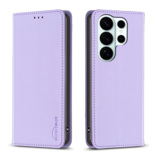 Galaxy S26 Ultra Handyhülle – BINFEN COLOR Lederhülle BF18 mit Standfunktion und Kartenfächern