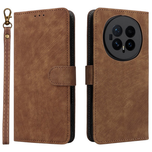 Honor Magic8 5G Wallet-Handyhülle – RFID-blockierende PU-Leder- mit Ständer und Riemen