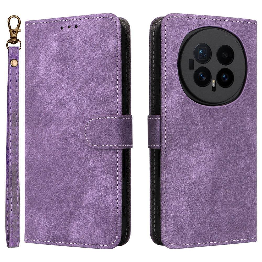 For Honor Magic8 5G Case Wallet RFID Blocking PU Leather Phone Cover Stand with Strap