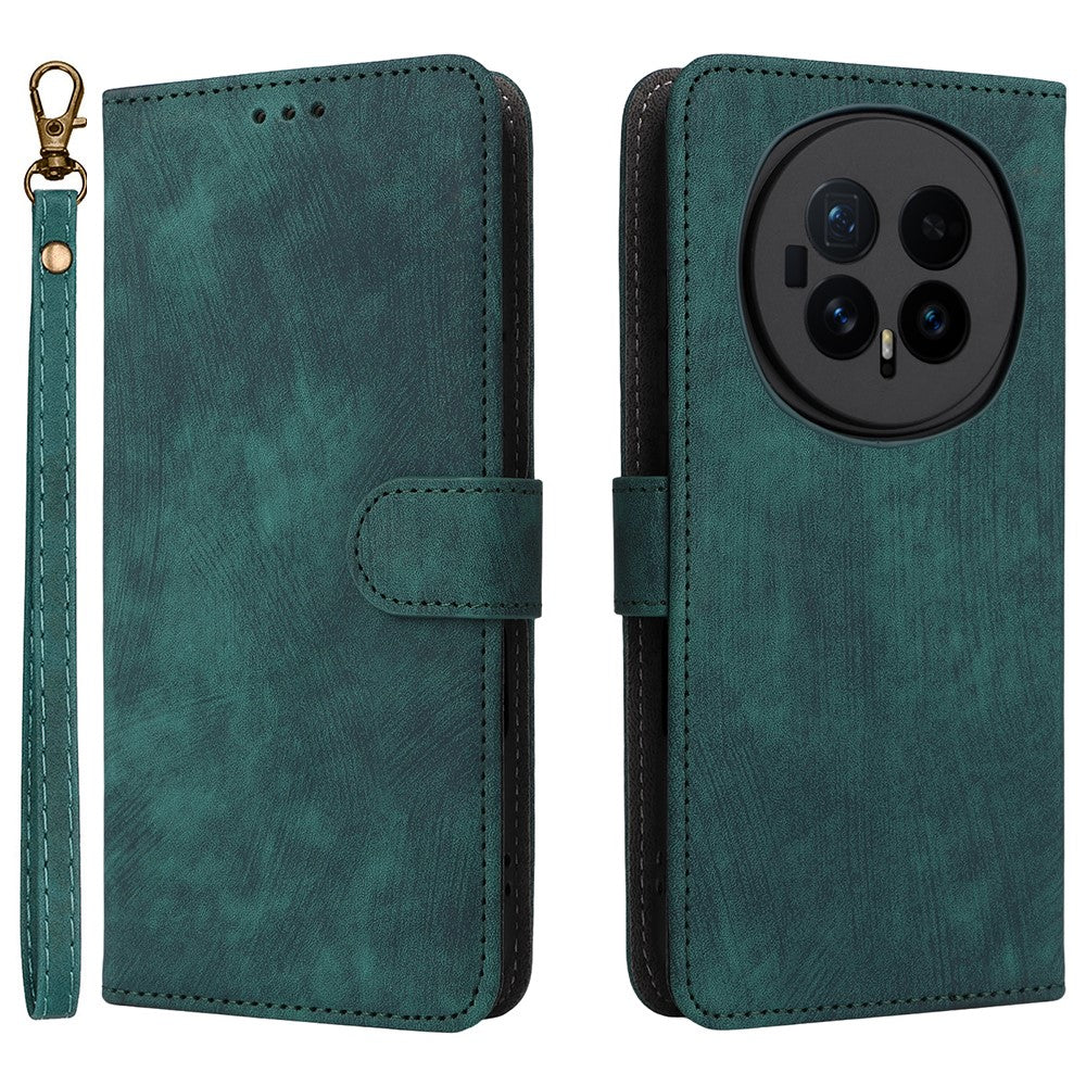 For Honor Magic8 5G Case Wallet RFID Blocking PU Leather Phone Cover Stand with Strap