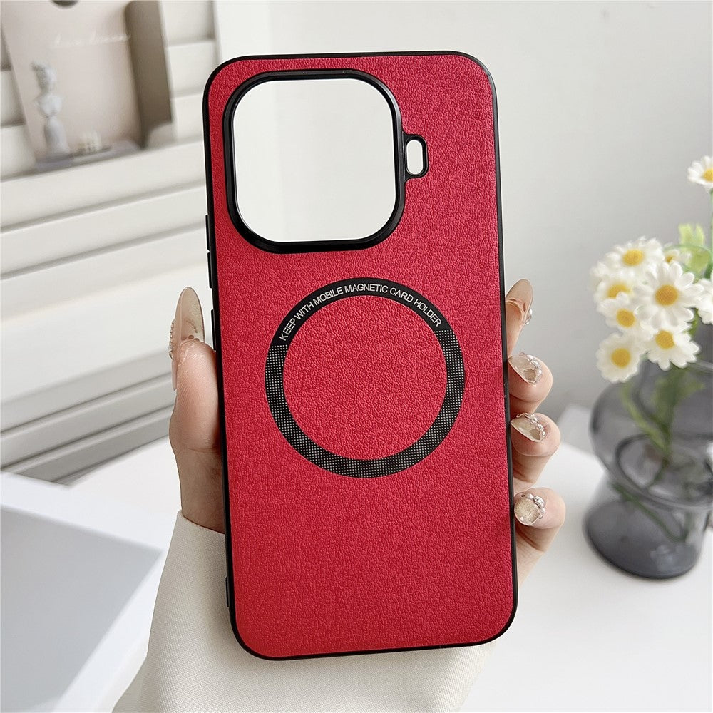For Xiaomi 15T Pro Magnetic Case Anti-Drop PU Leather + PC Cover