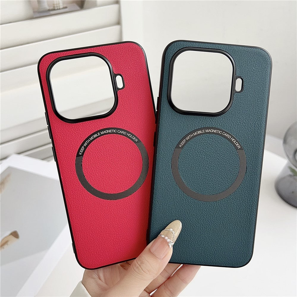 For Xiaomi 15T Pro Magnetic Case Anti-Drop PU Leather + PC Cover