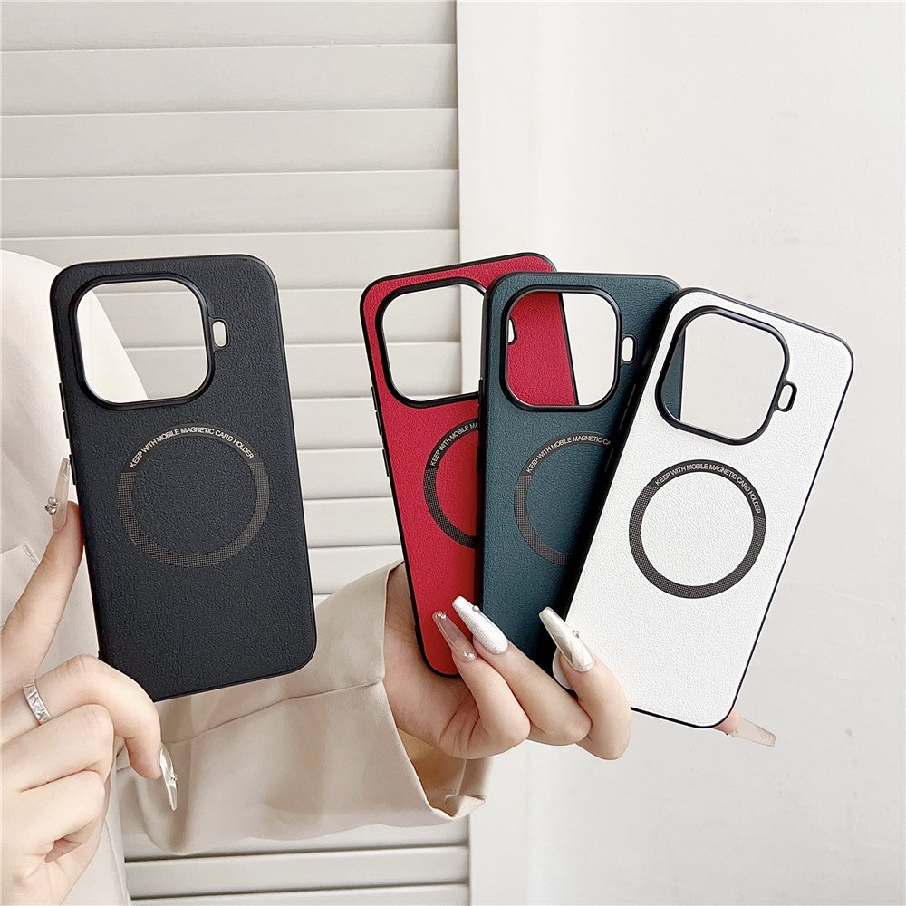 For Xiaomi 15T Pro Magnetic Case Anti-Drop PU Leather + PC Cover