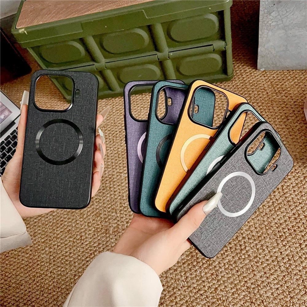 For Xiaomi 15T Pro Magnetic Case Drop-Proof TPU + Cloth Back Phone Cover