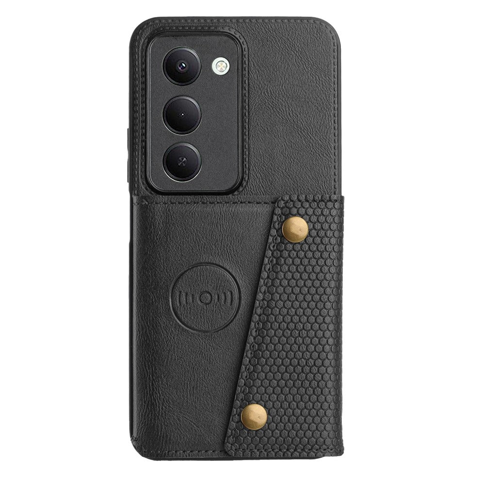 For Xiaomi Redmi 15 5G (EU) (171mm) Case with Card Slots Kickstand Leather + TPU Phone Cover