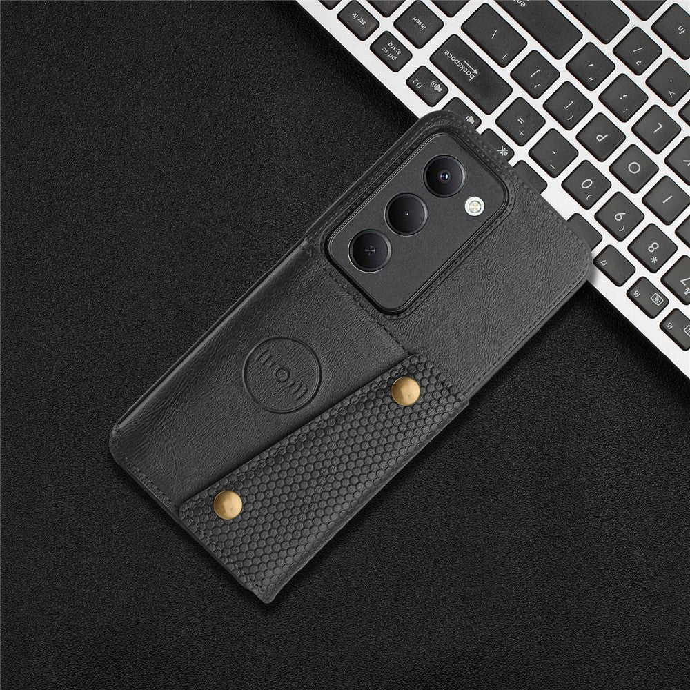 For Xiaomi Redmi 15 5G (EU) (171mm) Case with Card Slots Kickstand Leather + TPU Phone Cover