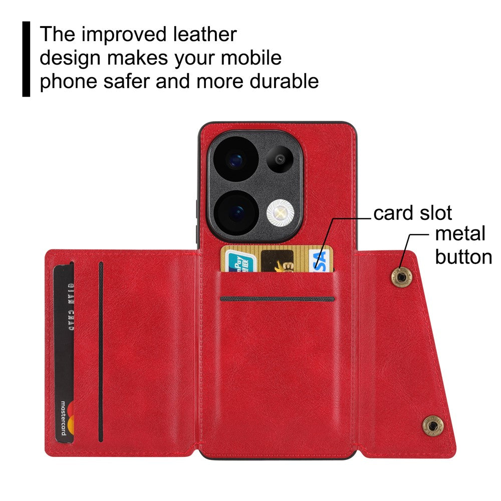 Phone Case For Xiaomi Redmi 15C 5G (EU) (173mm)  /  4G (EU) (173mm)  /  Poco C85 4G (173mm) Kickstand Leather + TPU Cover with Card Slots
