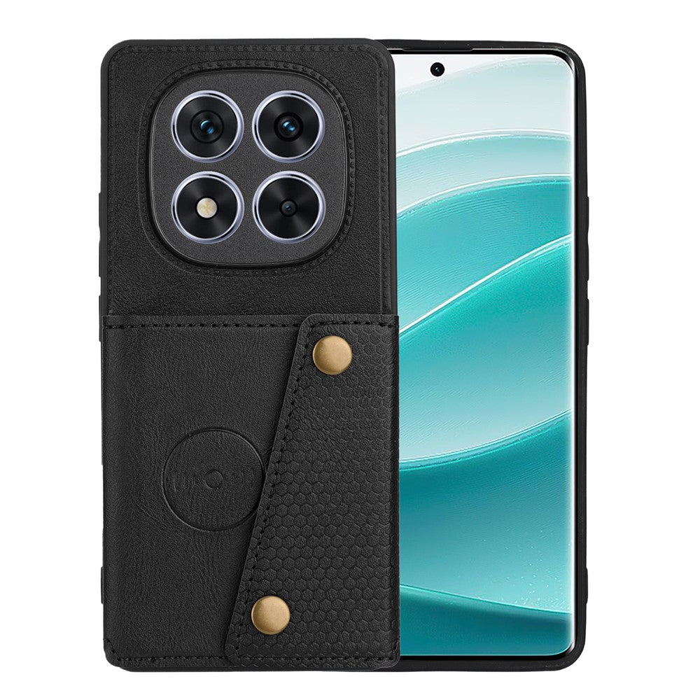 For Xiaomi Poco M8 5G / Redmi Note 15 5G (Global) / 15 4G (Global) Case with Card Slots Kickstand Leather + TPU Phone Cover