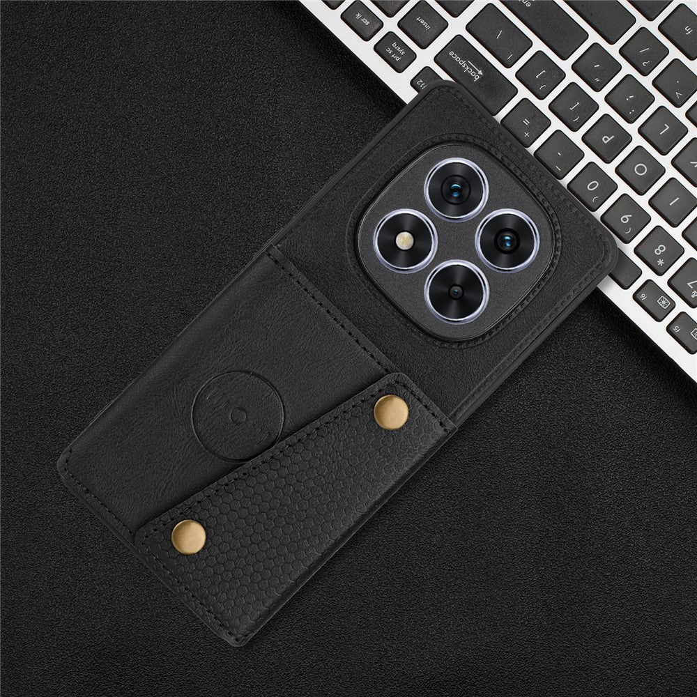For Xiaomi Poco M8 5G / Redmi Note 15 5G (Global) / 15 4G (Global) Case with Card Slots Kickstand Leather + TPU Phone Cover