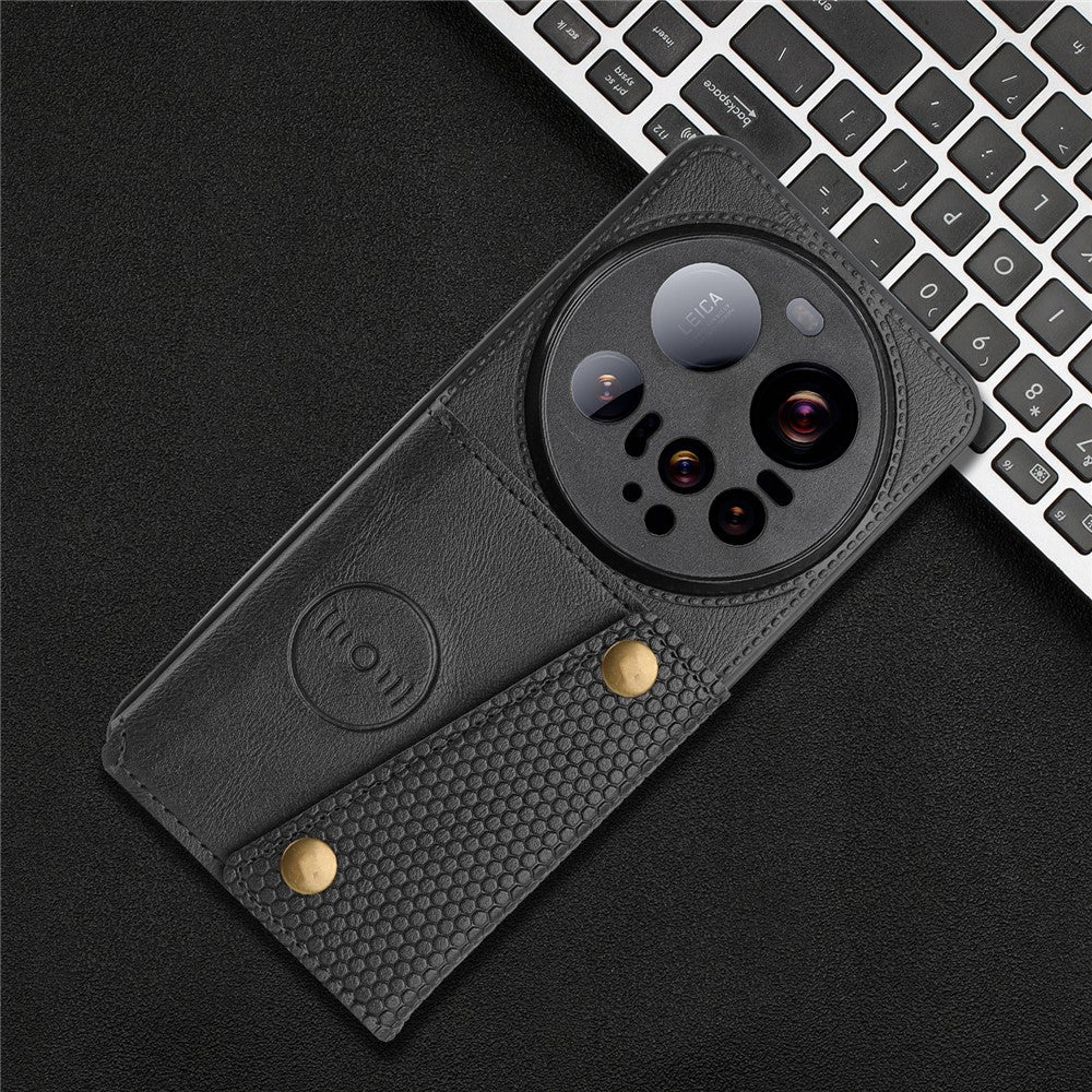 For Xiaomi 15 Ultra Case with Card Slots Kickstand Leather + TPU Phone Cover