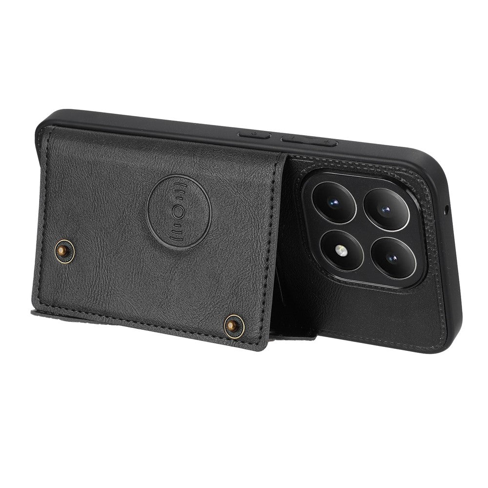 For Xiaomi 15T Case with Card Slots Kickstand Leather + TPU Phone Cover