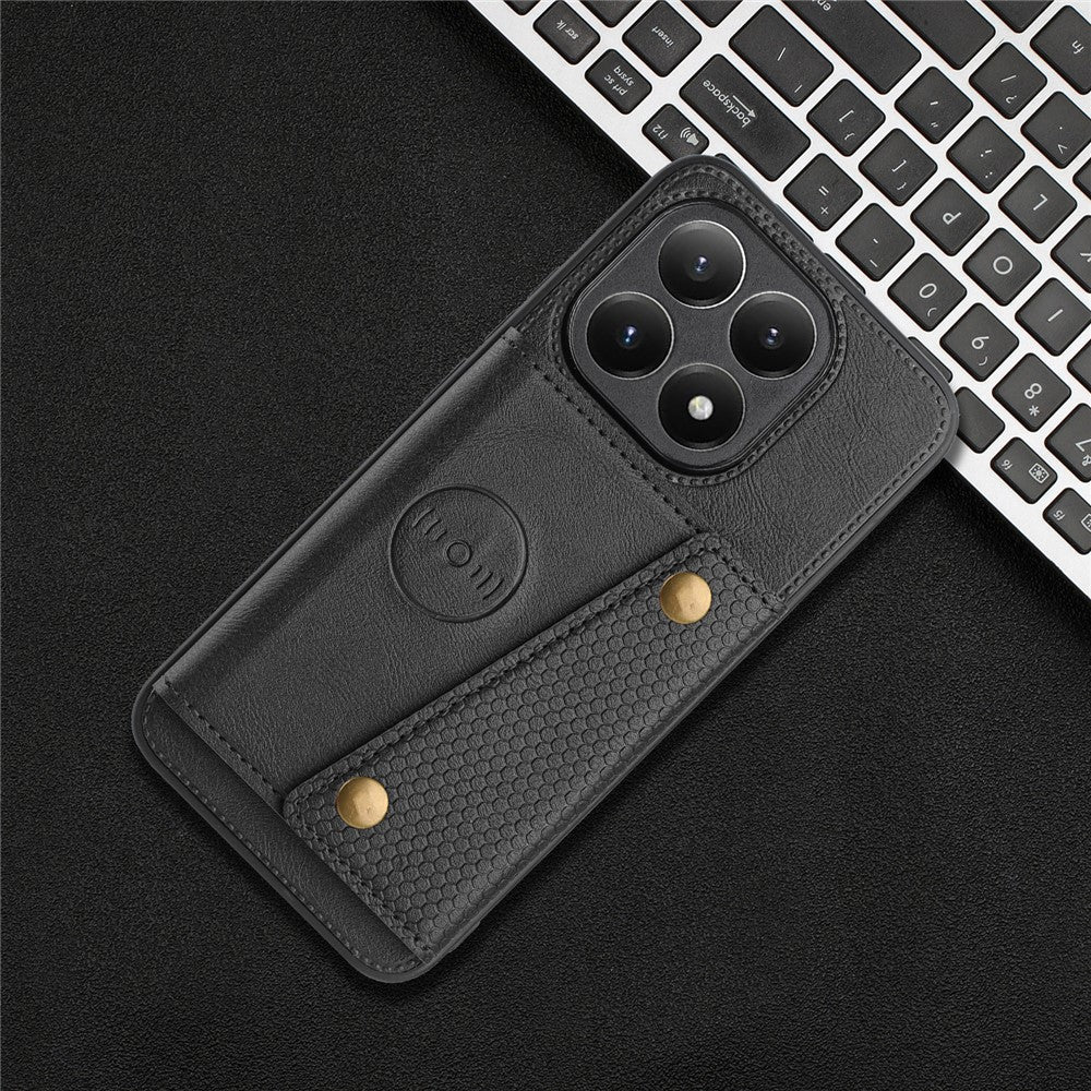 For Xiaomi 15T Case with Card Slots Kickstand Leather + TPU Phone Cover