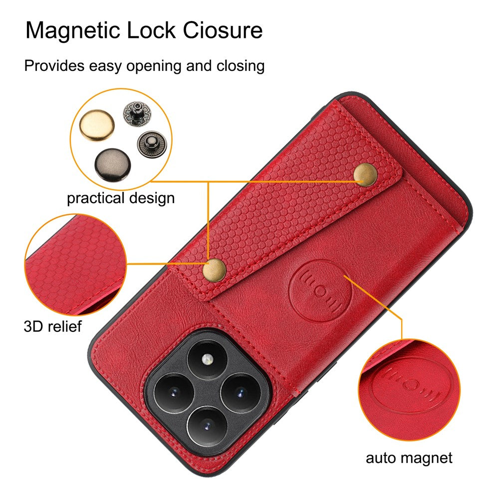 For Xiaomi 15T Case with Card Slots Kickstand Leather + TPU Phone Cover