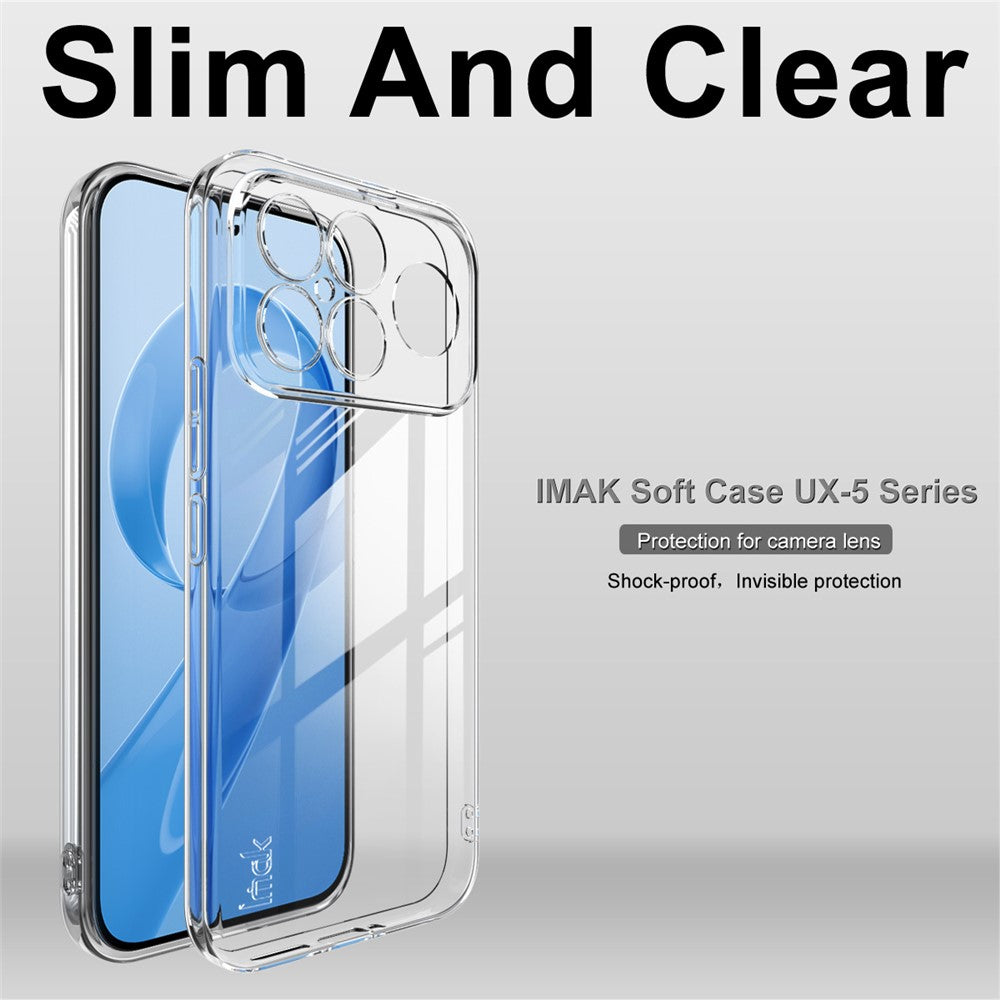 IMAK UX-5 Series For Xiaomi Redmi K90 Pro Max 5G / Poco F8 Ultra Transparent TPU Phone Case Protective Phone Cover