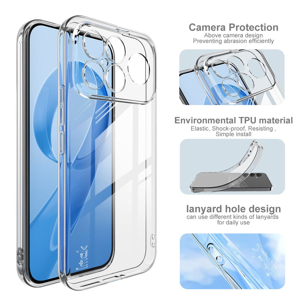 IMAK UX-5 Series For Xiaomi Redmi K90 Pro Max 5G / Poco F8 Ultra Transparent TPU Phone Case Protective Phone Cover