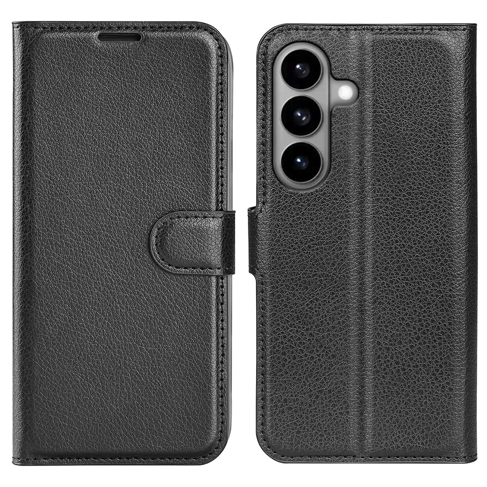 For Samsung Galaxy S26 Case Litchi Texture Shockproof Leather Wallet Phone Cover