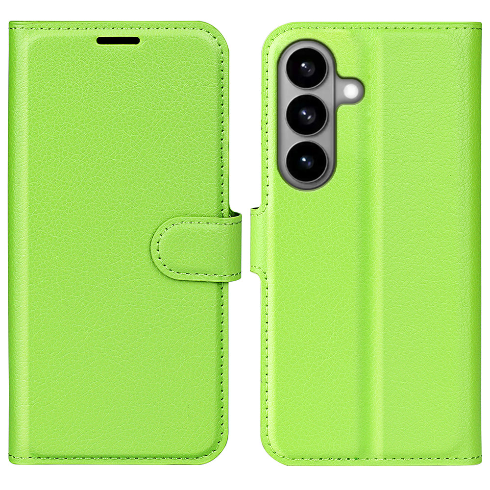 For Samsung Galaxy S26 Case Litchi Texture Shockproof Leather Wallet Phone Cover