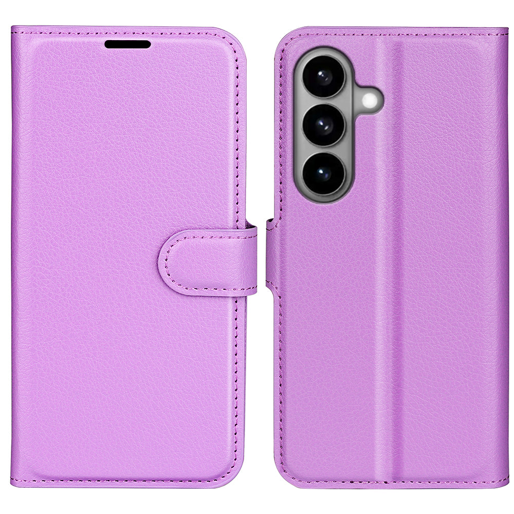 For Samsung Galaxy S26 Case Litchi Texture Shockproof Leather Wallet Phone Cover