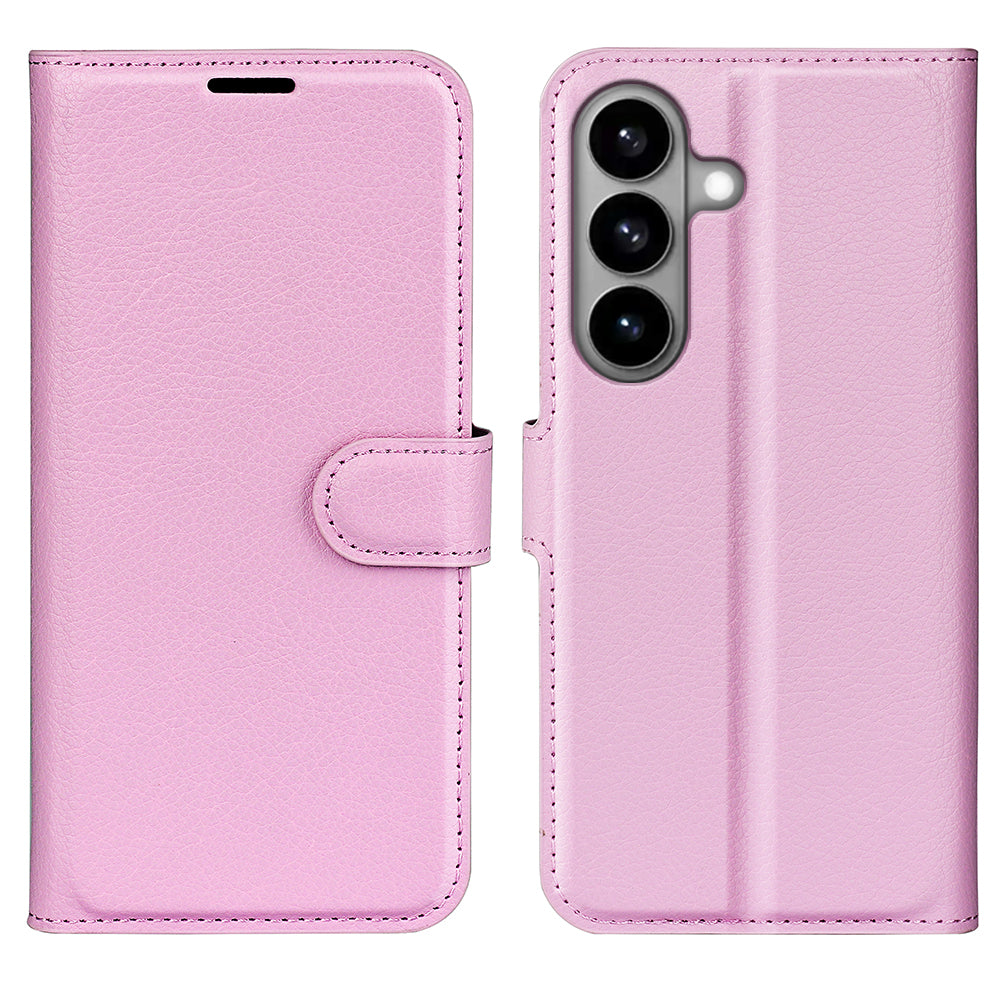 For Samsung Galaxy S26 Case Litchi Texture Shockproof Leather Wallet Phone Cover