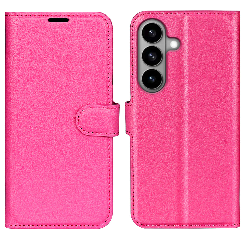 For Samsung Galaxy S26 Case Litchi Texture Shockproof Leather Wallet Phone Cover
