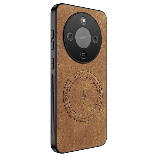 Honor X70 5G / Honor X9d 5G / Honor Magic8 Lite 5G Handyhülle – WANLONFENG X9d 5G / X70 5G Magnetische SD1-Serie Nappa-Textur PC TPU