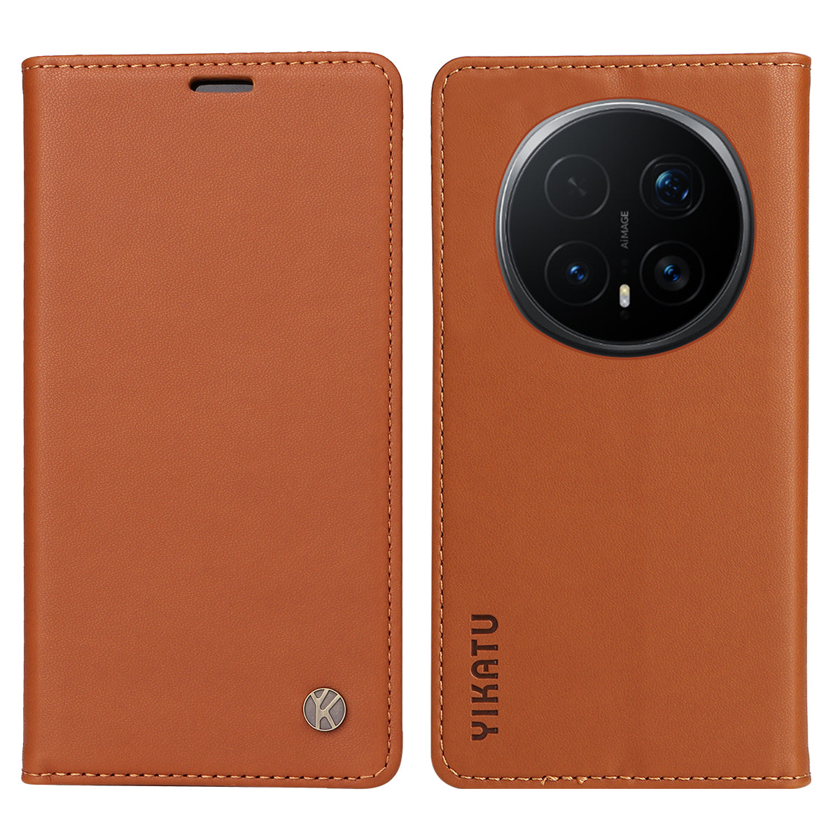 YIKATU For Honor Magic8 Pro 5G Phone Cases  Magnetic Closure PU Leather Mobile Cover