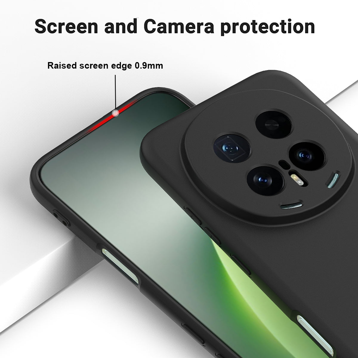 For Honor Magic8 Pro 5G Liquid Silicone Case Phone Back Cover with Hand Strap