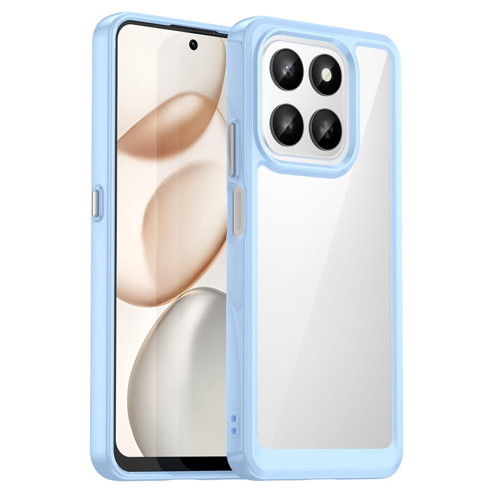 Honor 400 Smart 4G  /  400 Smart 5G  /  X7d 4G  /  X7d 5G Transparente Handyhülle – Stoßfeste Rückseite, aus TPU & Acryl
