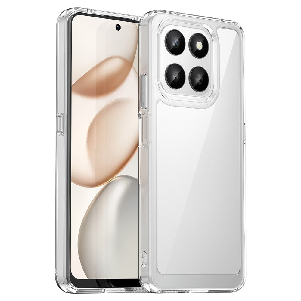 Honor 400 Smart 4G  /  400 Smart 5G  /  X7d 4G  /  X7d 5G Transparente Handyhülle – Stoßfeste Rückseite, aus TPU & Acryl