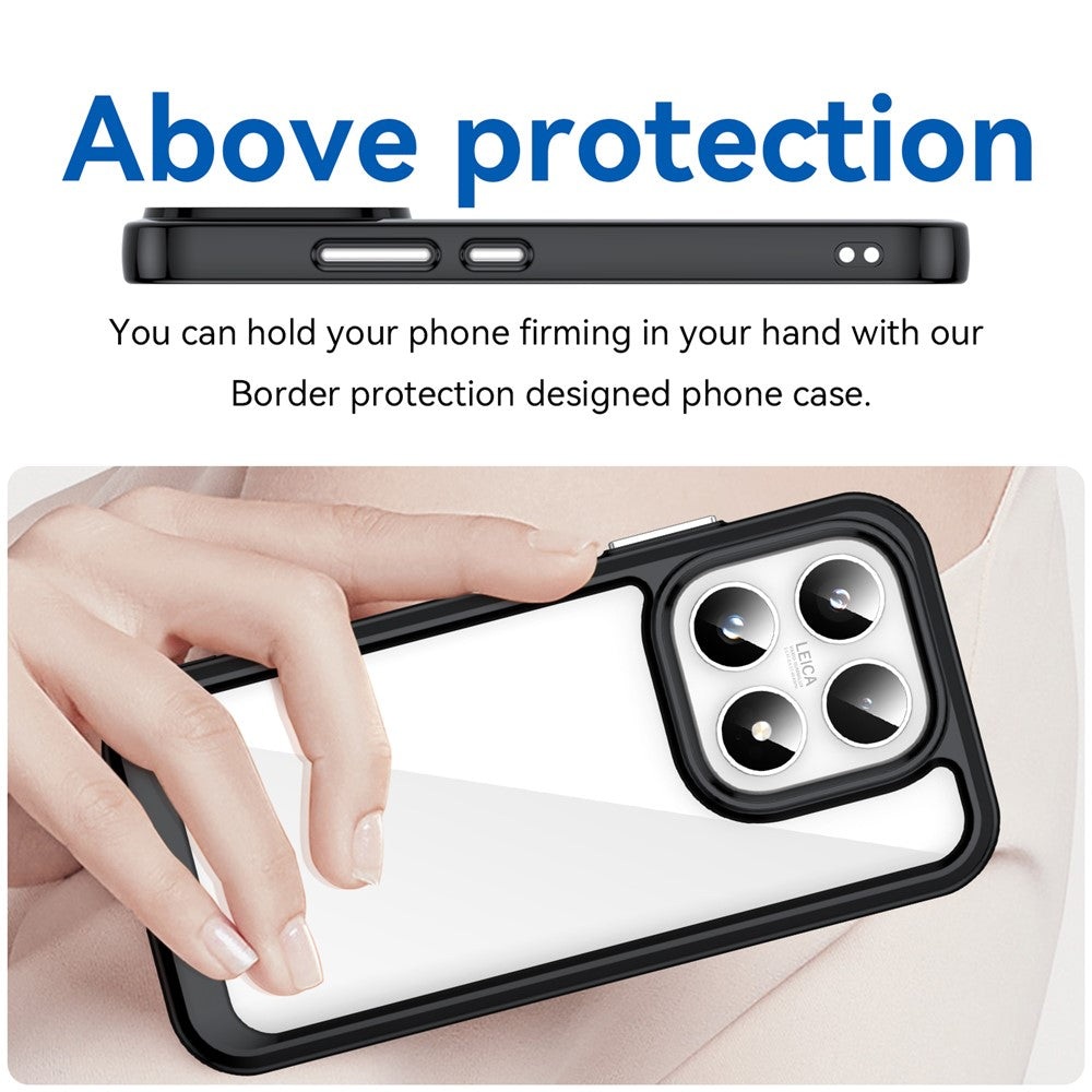 For Xiaomi 17 Case TPU + Acrylic Protective Clear Phone Cover