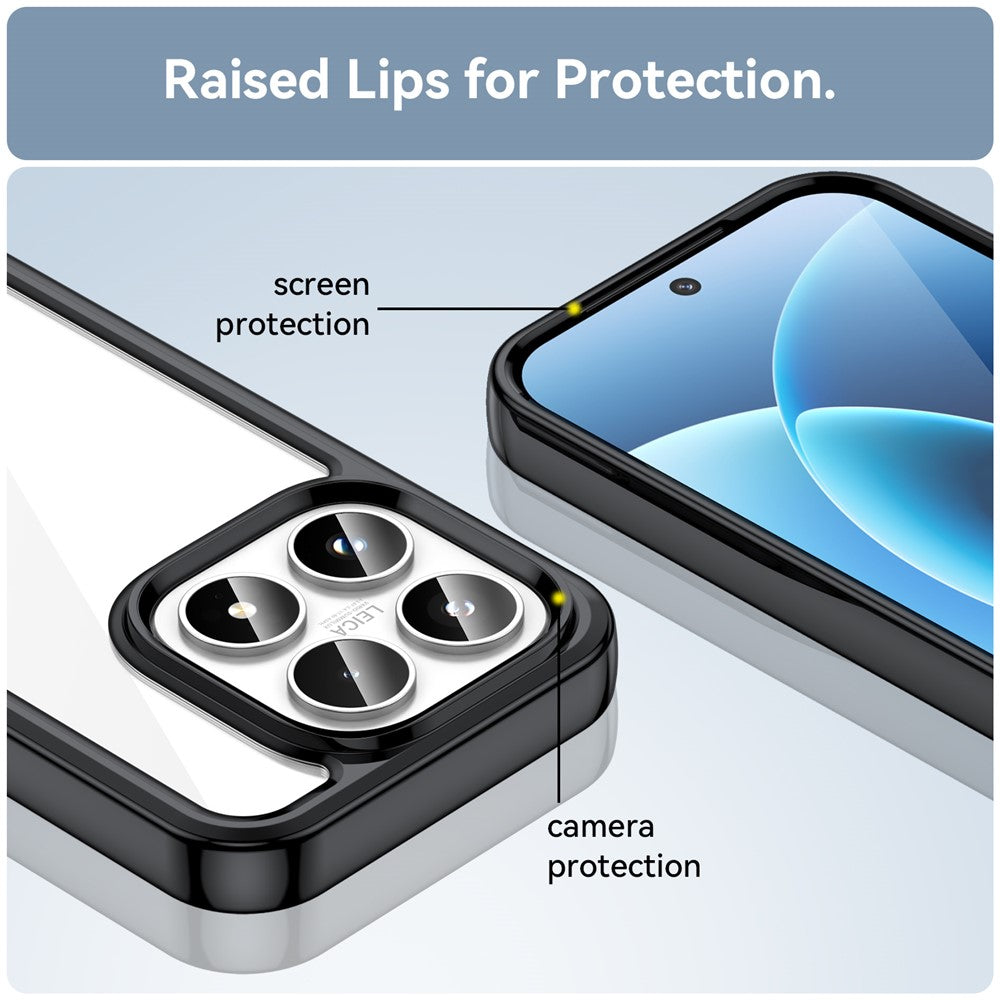 For Xiaomi 17 Case TPU + Acrylic Protective Clear Phone Cover