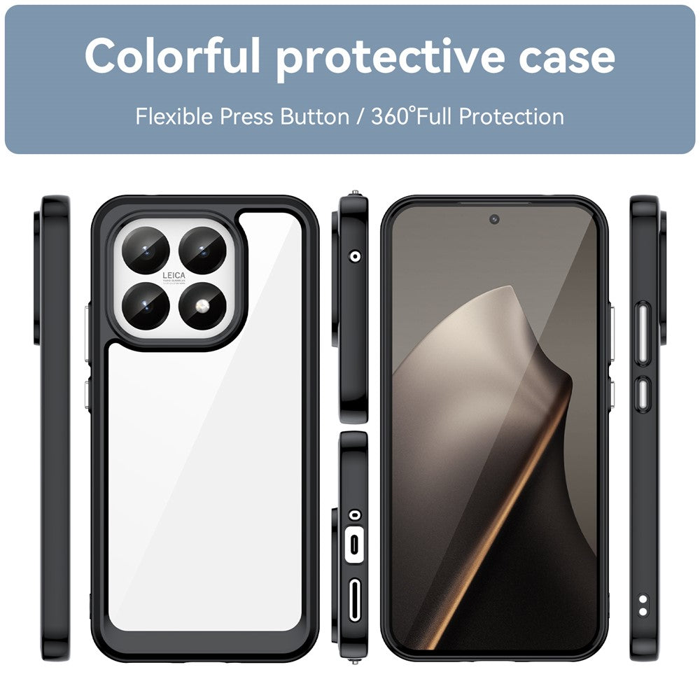 For Xiaomi 15T Case TPU + Acrylic Protective Clear Phone Cover