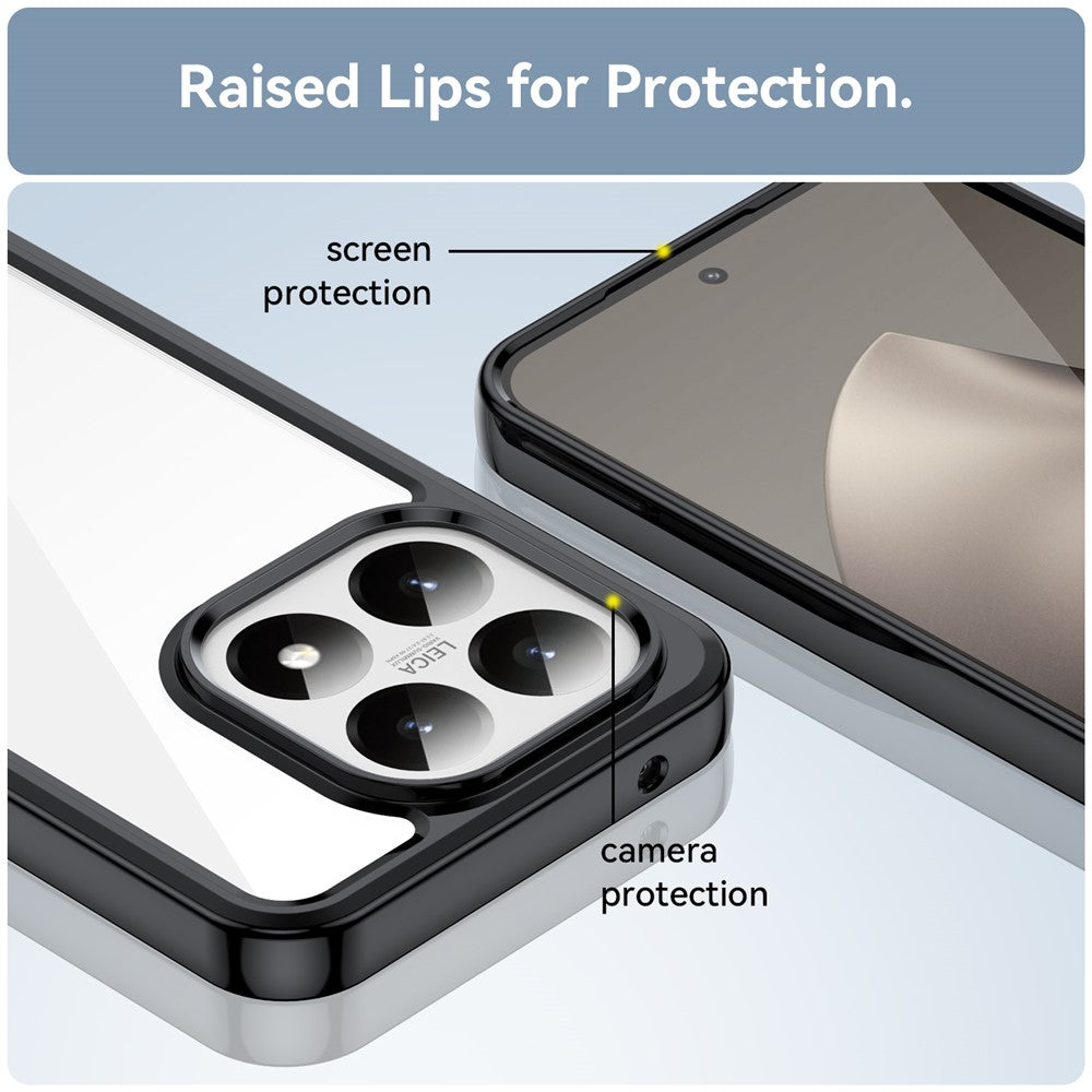 For Xiaomi 15T Case TPU + Acrylic Protective Clear Phone Cover