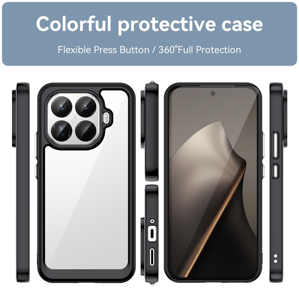 For Xiaomi 15T Pro Case TPU + Acrylic Protective Clear Phone Cover
