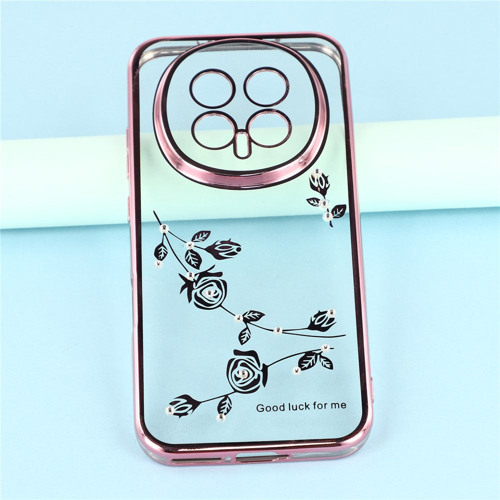 KADEM For Honor Magic8 5G Case Flower Rhinestone Decor TPU Phone Cover