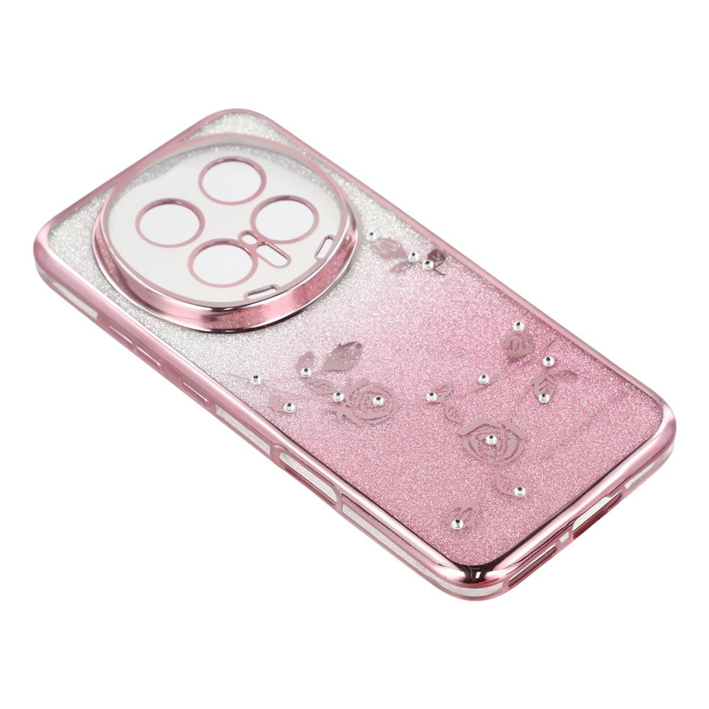 KADEM For Honor Magic8 Pro 5G Case Flower TPU Flexible Gradient Phone Cover