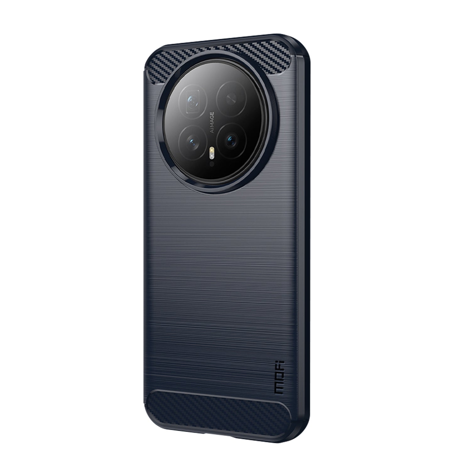 MOFI For Honor Magic8 5G Back Cover  Brushed Texture Carbon Fiber Soft TPU Case