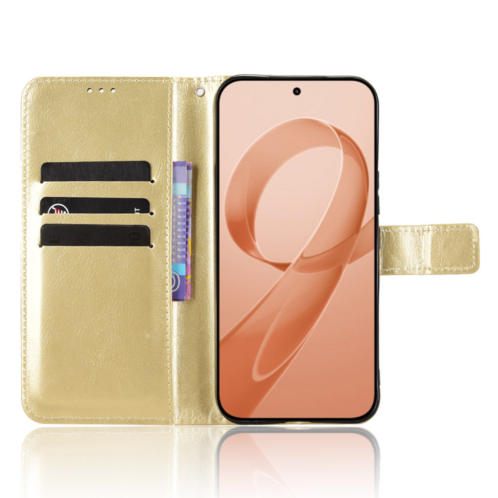 For Xiaomi Poco F8 Ultra / Redmi K90 Pro Max 5G PU Leather Case with Strap Crazy Horse Texture Phone Wallet Cover