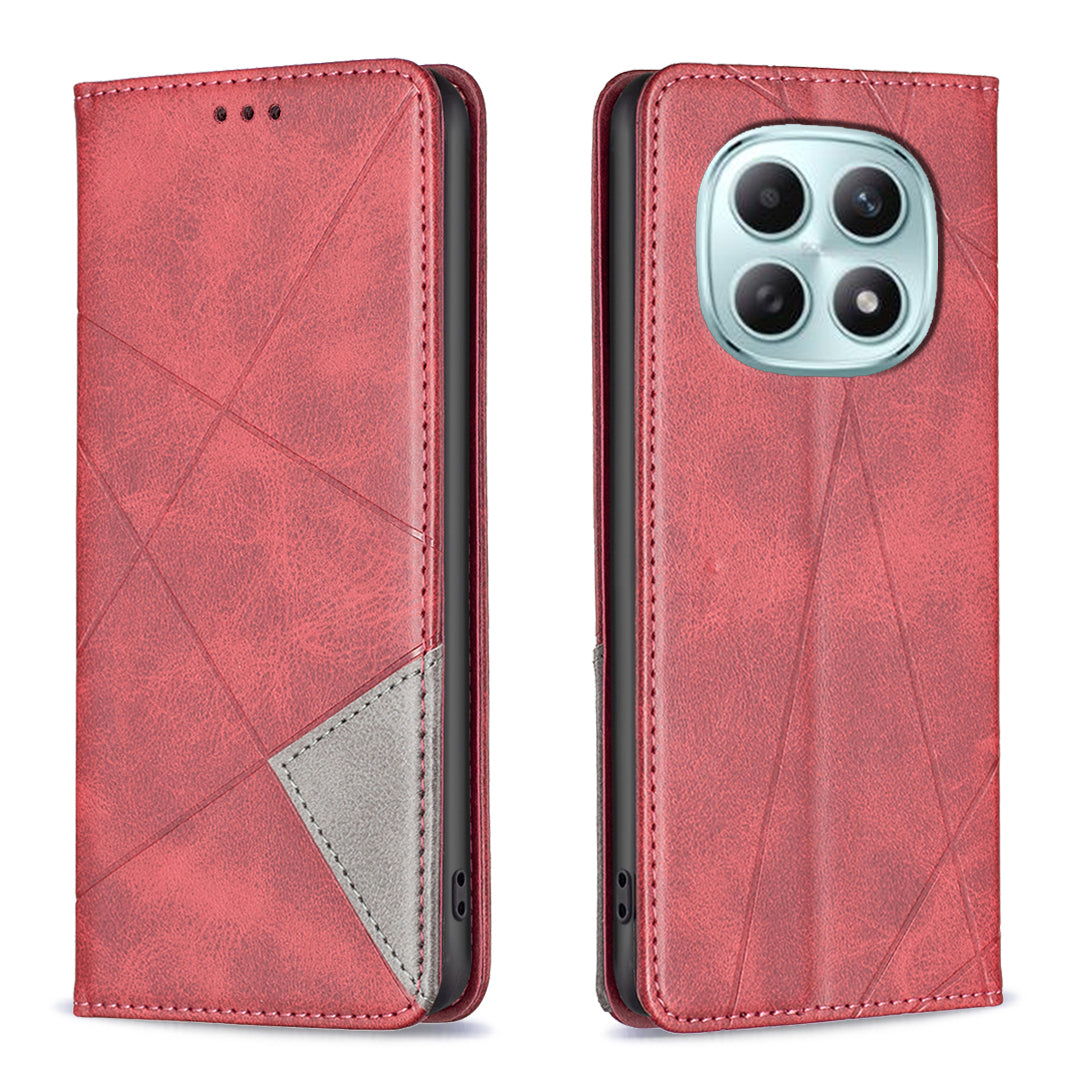 For Xiaomi Redmi Note 15 Pro 5G (Global) Case Card Slots Geometry Imprint Leather Phone Cover