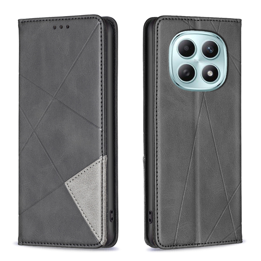 For Xiaomi Redmi Note 15 Pro 5G (Global) Case Card Slots Geometry Imprint Leather Phone Cover