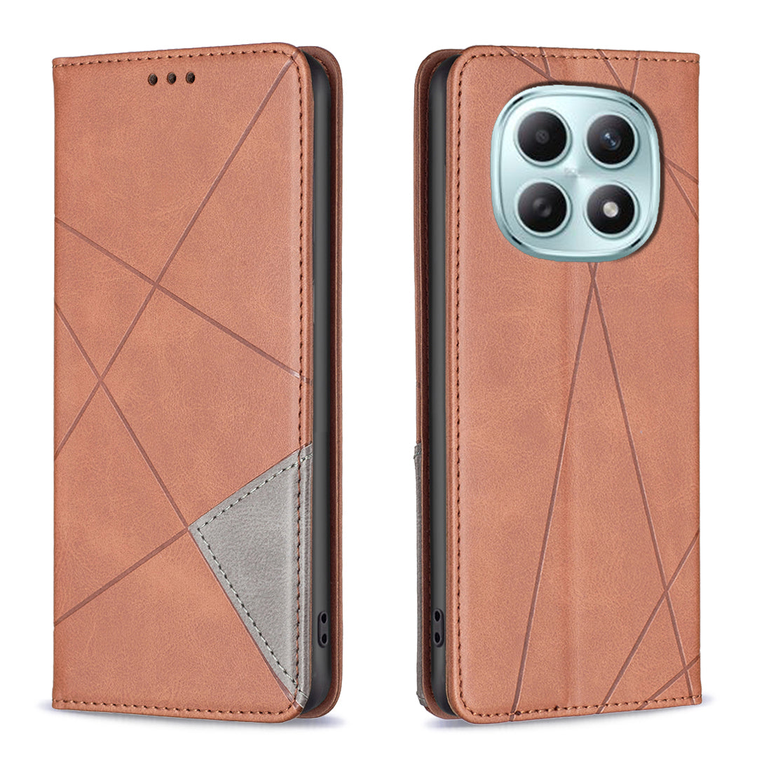 For Xiaomi Redmi Note 15 Pro 5G (Global) Case Card Slots Geometry Imprint Leather Phone Cover