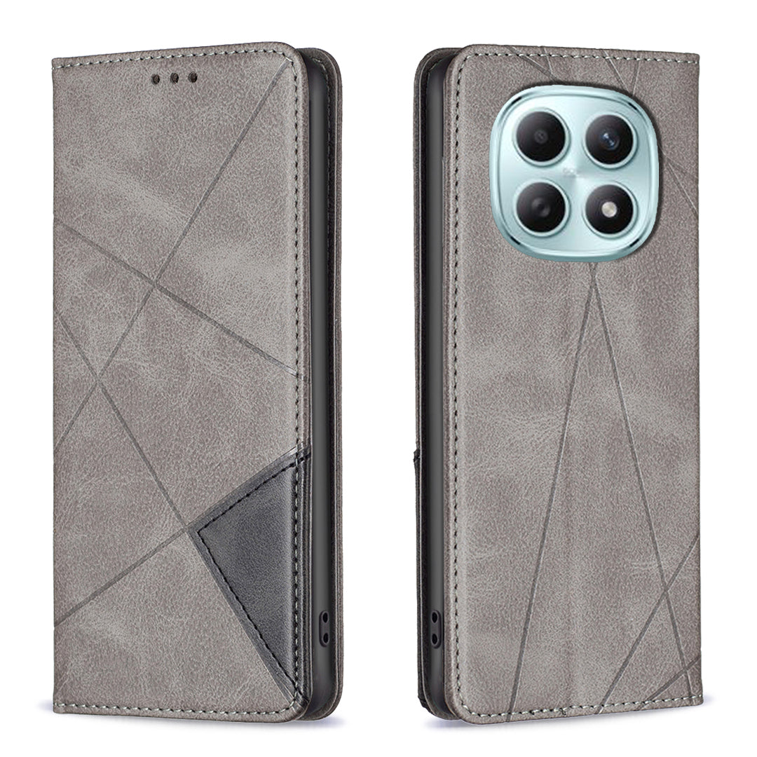 For Xiaomi Redmi Note 15 Pro 5G (Global) Case Card Slots Geometry Imprint Leather Phone Cover